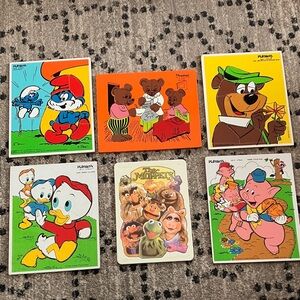 Playmates Cartoon Puzzle Set - Colorful Collection